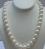 Fecho em ouro maciço em 14k 9-10MM Branco Akoya Pearl Necklace 18 "ARRT