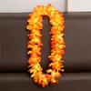 Hawaiian Leis Silk Flower Party Favor Leis Artificial Garland Wreath Cheerleading Halsband Dekoration