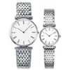 Genève marque saphir femmes montre argent/or bande en acier inoxydable élégante dame affaires montre-bracelet à quartz mode simple montres ultra-minces