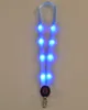 LED Light Up Lanyard Nyckelring ID-tangenterhållare 3 lägen blinkar hängande rep 7 färger ooa3814