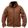 Fall- Man Fleece tad Tactical Softshell Jacket Outdoor Polartec Thermal Sport Polar Hooded Coat Outerwear Army Clothes