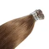 Prolunghe di capelli pre-bonded di alta qualità di trasporto veloce estensioni diritte brasiliane dei capelli umani brasiliani 50 estensioni dei capelli