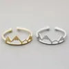 Everfast New Fashion Mountain Ring قابلة للتعديل Gold Sivler Rose Gold Plated Color for Women Ladies Girls Girls Gift Rings Jewelry EFR031
