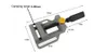 Alüminyum Mini Düz Kelepçe Matkap Standı Kolu Gravür Tezgah DIY Aracı Freze Makinesi için Manuel Kelepçeleri Ağaç İşleme