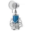 BM8000 Professionele Sound Studio Recording Condensor Wired Microphone 3.5mm Plug Stand Houder Pop Filter voor KTV Karaoke