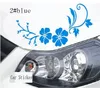 Reflective Car Stickers grace flower Waterproof Decal Sticker cover/anti scratch for car body Light brow front back