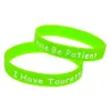 1PC I have Tourettes Please be patient Silicone Rubber Wristband Ink Filled Logo Adult Size 5 Colors269M