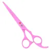 7.0Inch Purple Dragon Professional Pet Scissors for Dog Grooming Cutting Scissors & Thinning Scissors Curved Shears JP440C Tesoura , LZS0372