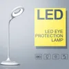 Lampe de bureau LED rechargeable avec 3 niveaux d'intensité variable Bureau sans fil 3W avec port USB Blanc