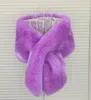 2020 Winter Wedding Coat Bridal Wraps Faux Fur Warm Stick Shawls OuterWear Black Gary Pink Shrug Bridesmaid Christmas Party Prom Evening