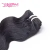 Peruanskt mänskligt hårklipp i hårförlängningar Naturlig svart skönhetskroppsvåg Obehandlad 12-28 tum hår