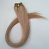 Elbess 20inch 50g / pcs 4pcs / pack droite soyeux doux 100% Remy humain Remy Thermètre / Tissage # 16 Extensions de cheveux brun clair