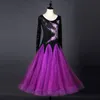 New Ballroom Dance Dress Modern Modern Waltz Tango Standard Strass Dance Dress personalizzabile 3 colori S-2XL