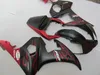 Hot Sale Fairing Kit för Yamaha YZF R6 03 04 05 Red Flames Black Fairings Set YZF R6 2003 2004 2005 OT17