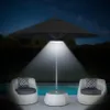 Utomhusbelysning Beach Patio Paraply Musiklampa 48led 5W med trådlösa Bluetooth-högtalare Smarta laddningsbara