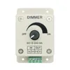 Umlight1688 50pcs DHL SHIP Led Dimmer DC 12-24V 8A Light Dimmer Bright Brightness Adjustable Controller Single Color LED controller