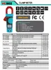 El instrumento de medición eléctrica VC902, multímetro digital, medidor de corriente CA forzado, amperímetro, pinza amperimétrica