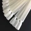 Wholesale-50PCS False Nalis Fake Nail Design Tips Sticks Weihnachtsgeschenke Nail Art Transparent und natürlich Display Practice Stick Polish