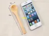 200pcs/lot 13cm Mini Wooden Spoon Kitchen Cooking Teaspoon Condiment Utensil Coffee Spoon Kids Ice Cream Tableware Tool