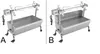 90cm 상업 돼지 구운 기계 바베큐 그릴 치킨 돼지 돼지 로스터 로스터 로스터 Rotisserie 스테인레스 스틸 구이 모터 LLFA