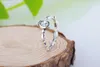 Un boutique semplice all'ingrosso anelli 925 Silver Signature Ring Fit Pandora Zirconia gioielli anniversario per le donne regalo di Natale