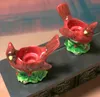 Bougeoir en céramique Bird Garden une paire Prix Christmas Series Red Series Christmas Color Birds Pilier Bougies