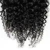 African American Clip in Menselijk Hair Extensions 100g 120G 8 stks Natuurlijke Black Afro Kinky Clly Clip