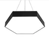 Modern Metal Hexagon Led Pendant Lamp Minimalism Acrylic Twista Lighting Fixturesfor Office School Supermarket Garage