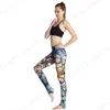 Färgglada fjärilar Yoga byxor Retro Butterfly Sports Running Leggings Fitness Pants Vintage Style Ladies Slim Tights Seamless