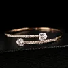 Wholedelicate Zircon Crystal Audtable Bracelet Classic Gold Plated Fas New Fas