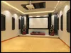 Black color with fireproof soundproof acoustic foam studio foam acoustic absorbersfor Recording Studio Music Rooms 4pcs size 120*30*7.5cm