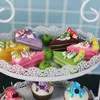 Support à cupcakes rond en dentelle blanche à 2 niveaux, en fer, décoration d'hôtel, fête d'anniversaire, tours de mariage, commode