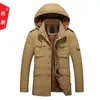 Atacado - Jaqueta de Inverno Homens Nova Chegada 2016 Moda Quente Quente Digiço Mens Casacos Hooded Algodão-acolchoado Jaquetas Viagens Roupas