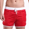 Men's Swimwear Wholesale- 2021 Mode Men Breathable Mesh Short De Bain Homme Quick Dry Swimming Shorts Lacing Loose Board 620621