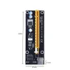 Freeshipping 10pcs PCI-E Extender PCI Express Riser Card 1x till 16x 60cm USB 3.0 Kabel SATA till 4Pin Molex Power for BTC Miner Machine