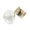 Punk Style Hollow Rose Flower Charm Bangle Women Wedding Bracelet Fashion Accessories Gifts