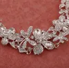 Hoge Kwaliteit 3 ​​Stks Hot Koop Bruiloft Bridal Crown Ketting Oorbel Party Sieraden Bruids Sieraden