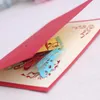 4-Styles Packed birthday party supplies birthday gift greeting cards kids party favors 3D birthday pop up cards greeting card