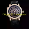 Orologio Luxury Carved Case Two Time Zone Moon Phase Quartz Orologi da uomo Duplex .5004R 5146R-001 5216R-001 cinturino in pelle Batteria orologio da polso