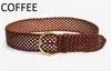 female chastity belt simple wide knitting leather belt for women and ladies designer belts summer fashion for dress