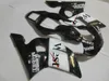 Högkvalitativ fairingkit för Yamaha YZF R6 98 99 00 01 02 Vit Svart Fairings Set YZFR6 1998-2002 OT13