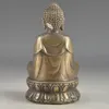 Samling Hand-Hammered Bless Amulet Buddha Brass Staty