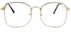 Moda Kare Metal Çerçeve Düz Gözlük Erkekler Kadınlar Gözlükler Optik Çerçeve Vintage Şeffaf mercek Gözlük óculos de grau