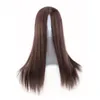 Perruques WoodFestival – perruque synthétique longue et lisse pour femmes, coiffure sculptée, blonde, résistante à la chaleur, en fibre naturelle noire