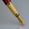 العلامة التجارية الفاخرة الفرنسية بيكاسو 902 العقيق الأحمر والأسود الكلاسيكية نافورة القلم مع اللوازم المكتبية التجارية كتابة السلس أعلى درجة هدية قلم حبر