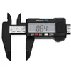 Nova Chegada 150mm 6 polegada LCD Eletrônica Digital Vernier Caliper Calibre Micrômetro De Fibra De Carbono Ferramenta De Medição