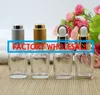 30ml Clear Dropper Bottle Transparent PIpette Dropper Cosmetic square Vial Sample Display Container100pcs by fedex dhl