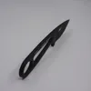 Couteaux de survie de camping de poche portables Collier de fourmis Couteau à lame fixe en acier inoxydable Outil d'extérieur Couteau de chasse Full Tang Couleur noire