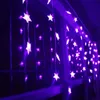 3.5m 100 Gwiazdy Multicolor LED String Strip Festival Wakacje Light Boże Narodzenie ślub Decoracao Kurtyna Lampa EU / US / UK / AU Wtyczka