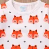 Menina fox set vestido animais trajes headband linda nightdress bebê recém-nascido meninas vestir roupas miúdo saia longa animais luva trajes 0-18M